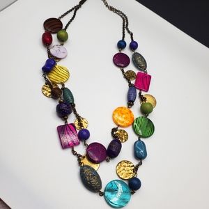 90's Layered Bead Necklace